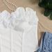 Sweet White Petal Trimmed Strapless French Retro Ruffled Top For Women Slimming Outer And Inner Wear_ecoleips.com