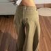 Women's Retro Khaki Jeans Loose Fit Slimming Wide Leg Trousers Full Length Casual Fashion Letter Print Denim_ecoleips.com