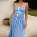 Foreign Trade Cross-Border 2025 Spring/Summer A-line European And American Casual Vacation Style Lace Patchwork_ecoleips.com