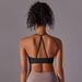K New Solid Color Back Cross Strap Sports Running Fitness Yoga Clothing Sports Underwear For Women_ecoleips.com