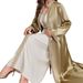 "Elegant Embroidered Long Sleeve Cardigan Coat For Muslim Women – Modest Trench Robe With Solid Color Design"_ecoleips.com