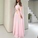 Women's Clothing Spring Sexy Chiffon Shawl Beaded Evening Dress_ecoleips.com