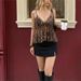Cross-border American-style Sexy Leopard Print Lace V-neck Double-layer Ruffle INS Pure Desire Y2K Backless Tank Top_ecoleips.com