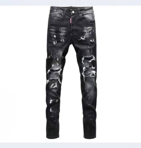 jeans for mens fashion designer mens highend casual motorcycle style pant lack straight casual men skinny pants_ecoleips.com