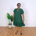 Women's Clothing Round Neck Ruffle Loose Large Size Dress_ecoleips.com