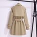 Short Windbreaker New British Style Khaki Korean Style Coat_ecoleips.com
