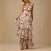 Women's Petite Floral Print Dress Summer Stylish Bow Suspender Dress Clothing for Women_ecoleips.com