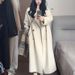 Elegant Women's Wool Coat Winter Long Sleeve Warm Fleece Lined Trench Jacket For Petite To Plus Size (Oatmeal, Black)_ecoleips.com