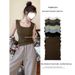 Women's Summer Camisole Top, Versatile Stylish, Can Be Worn As An Outer Layer, Sleeveless, Conceals Side Bulges,_ecoleips.com