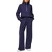 Oversized Zip-Up Tracksuit Set For Women - Streetwear Hoodie & Wide-Leg Joggers (XXL Plus Size, 70% Polyester Quick-Dry Fabric)_ecoleips.com