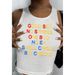 Women's Clothing American Style Tank Top Sports Vest Casual Elegant Fashion Polyester Tees For Spring/Autumn Summer_ecoleips.com
