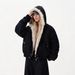 American Retro Mountain Carving Fur Collar Hooded Jacket Thickened Cold-proof Top Tide_ecoleips.com
