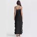 2026 New Summer European And American Style Sexy Ruffle Off-Shoulder Sleeveless Slit Dress For Women_ecoleips.com