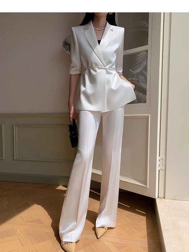 Women's Clothing New High End Professional Chinese Style Suit Two Piece Suit_ecoleips.com