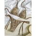 Women's Clothing Women's Style Three Piece Bikini Halter Neck Swimsuit For Vacation Beach Beach & Pool Ready_ecoleips.com