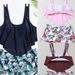 Women's Clothing new sexy multi color ruffled wear tied string flat leg bikini two piece women's swimsuit_ecoleips.com