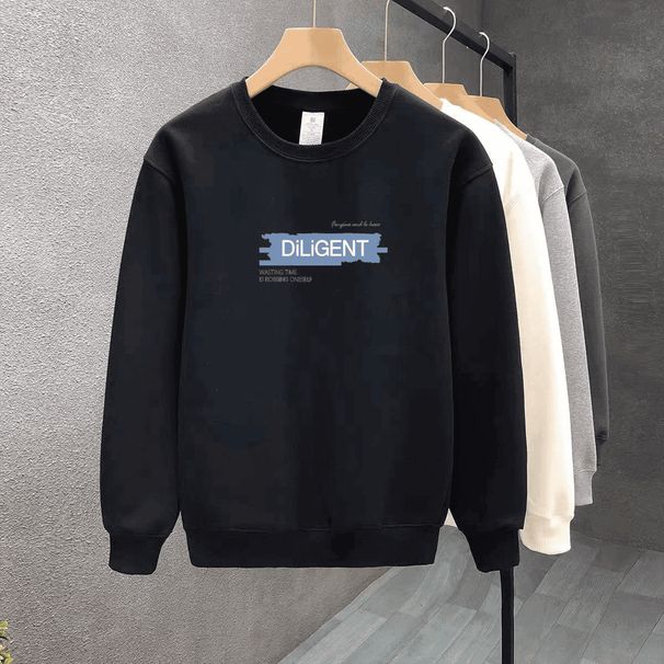 FW25 Matching Couple Cotton Crew Neck Sweatshirt - His & Hers_ecoleips.com