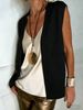 Plus Size Open-Front Knit Vest, V-Neck Sleeveless Cardigan With Pockets, Loose Casual Layering Top For Women_ecoleips.com