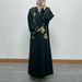 F400 Middle East Dubai Women's Clothing Elegant Beaded Zipper Bat Sleeve Cardigan Robe In Stock Ethnic Style Embroidery_ecoleips.com