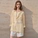 High End Women's Pure Ramie Long Sleeve Shirt Spring Summer 2026 French Style Sun Protection Loose Cardigan Lapel Thin Shirt_ecoleips.com