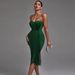 New Exterior Style Elegant And Sexy Strapless Sleeveless Fringe Over Knee Bandage Dress For Women_ecoleips.com
