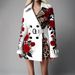 Women’s Clothing New Fashion Temperament Printed Lapel Woolen Coat For Women_ecoleips.com