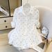 Women's Polka Dot Print Long Sleeve Shirt Lightweight Sun Protection Loose Fit Oversized Cover-Up Breathable Airy Office And Casual Wear_ecoleips.com