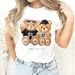 Women's Clothing 2024 Summer New Couple Teddy Bear Printed T-shirts Fashion Round Neck Tops Women_ecoleips.com