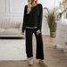 Diyun Women's Clothing 2025 Foreign Trade Elegant Casual Solid Color Knitted Long Sleeve Sweater_ecoleips.com