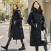 "Elegant Long Winter Coat For Women – Knee-Length Quilted Jacket With Hood (M-3XL, Slim Fit & Warm)"_ecoleips.com