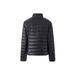 Women's Short Puffer Jacket With Stand Collar Slim Fit Warm Polyester Cotton Coat, Street Style Casual Outerwear For Fall/Winter (Black, Navy, S-XXL_ecoleips.com
