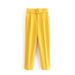 High Waist Slim Fit Casual Trousers for Women European American Style Cropped Length Belted Polyester Pants England Fashion_ecoleips.com