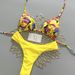 2026 European American Style Sexy Graffiti Print Two Piece Swimsuit Color Block Backless Design Vacation Bikini for Women_ecoleips.com