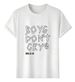 Women's T-Shirts T-shirt Muscle Freaks Boys Dont Cry Graphic Phrase Style Rels_ecoleips.com