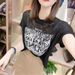 Summer New Letter Print Short Sleeve T-Shirt For Women, Thin Design, Unique Style, Versatile Loose Casual Round Neck Top_ecoleips.com