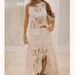Women's Knitted Short Skirt Asymmetrical Stitch Crochet Summer Fashionable Elegant Casual Knee-Length Regular Size_ecoleips.com