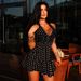 Women's Slimming A-Line Dress Polka Dot Print Deep V Neck Sleeveless Halter Neck Waist Cinching Short Fashion American Style_ecoleips.com