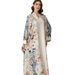 Modest Abaya Dress Muslim Women's Printed Abaya Robe Fashionable Middle East Design Polyester Women's Clothing_ecoleips.com