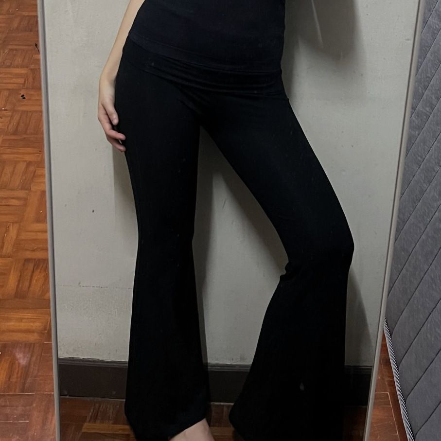 Spot Goods Women's Slim Fit Casual Yoga Flared Pants Hip Lifting European American Fashion Long Trousers_ecoleips.com