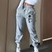 Women's Clothing Women's High-Waisted Long Pants Unique Print Europe America Bottoms For Formal & Casual For Women_ecoleips.com