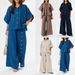 Trendy Hooded Top & Relaxed Pants Set – Breathable Polyester, Casual Chic (S-5XL, 4 Neutral Colors)_ecoleips.com