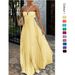 Women's Clothing Women's Pleated Sleeveless Tube Top Dress Solid Color Summer For Formal & Casual For Women_ecoleips.com