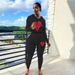 Women's Clothing Sexy Fashion Print Sports Two Piece Suit_ecoleips.com