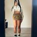 Women's Clothing Patchwork Embroidered Zipper Skirt Midi/Mini A-Line Polyester Elegant Fashion Skirt_ecoleips.com