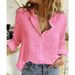 Verve 2025 Spring And Autumn Casual Loose Long Sleeve Linen Shirt Plus Size Women's Clothing_ecoleips.com