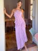 Mozision Elegant Off-shoulder Ruffle Sexy Maxi Dress Women Fashion Halter Sleeveless Backless Draped Pleated Club Party Dress_ecoleips.com