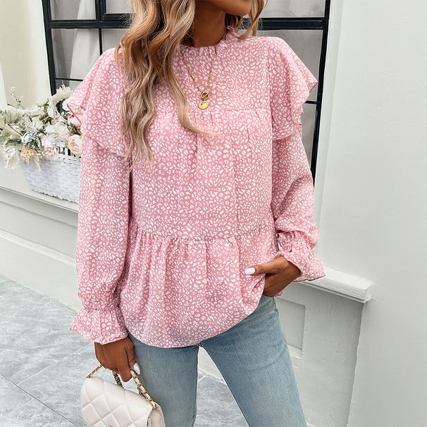 Diyun European And American Floral Shirt For Women 2023 Autumn Foreign Trade Independent Station_ecoleips.com