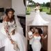 Women's Off-Shoulder Long-Sleeved Mermaid Wedding Dress Freely And Enjoy Every Moment Of Your Special Day Lightweight Waist Cinching Slimming Bridal_ecoleips.com