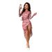 Women's Mid-Length Skirt Autumn Winter Irregular Hem Ruffles Side Slits Dress_ecoleips.com