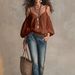 Chic Off-Shoulder Blouse With Puff Sleeves - Flowy Vacation Shirt For Women, Solid Color Loose Fit Tops_ecoleips.com